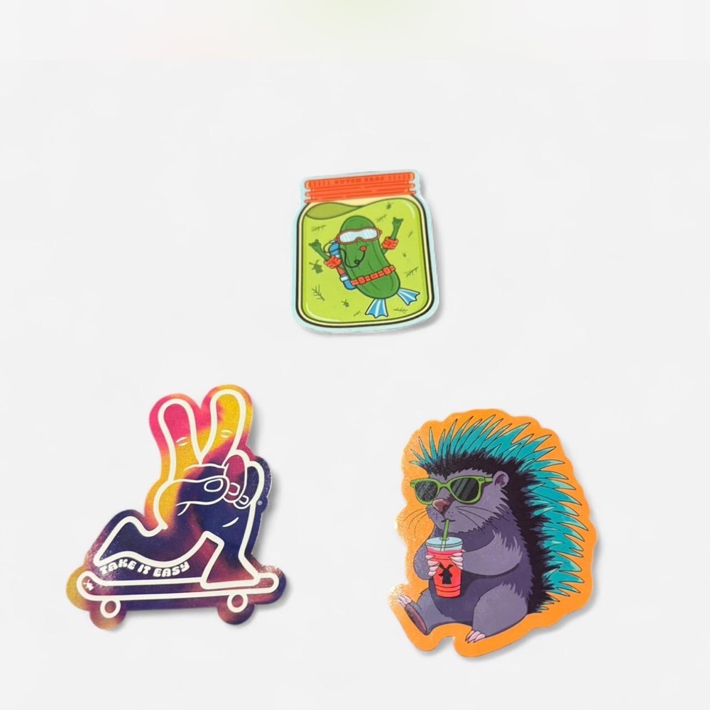 Dutch Bros set of 3 stickers
